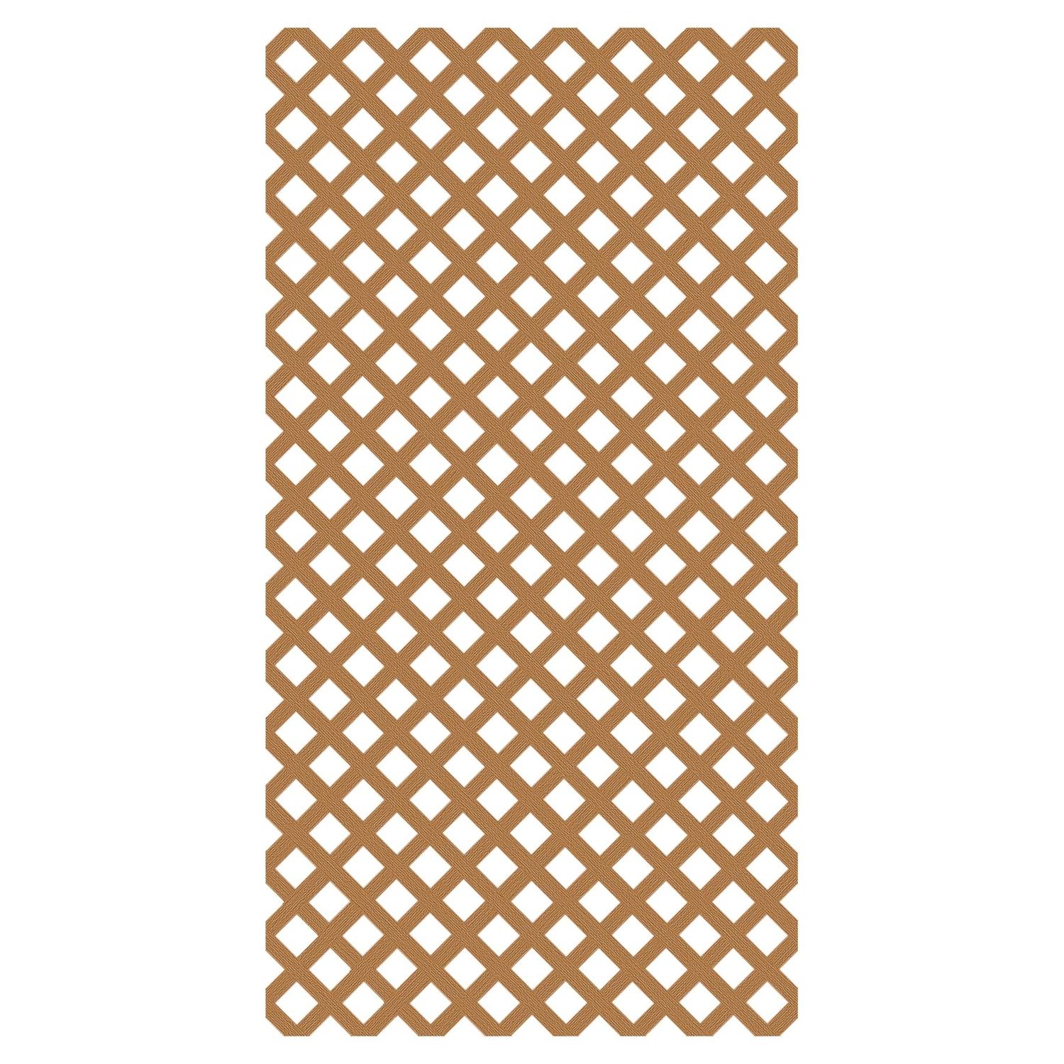 Photo 1 of **SEE NOTES**Barrette Outdoor Living 4 ft. W X 8 ft. L Cedar Vinyl Classic Lattice Panel