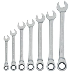 Craftsman 12 Point Metric Ratcheting Combination Wrench Set 7 pc