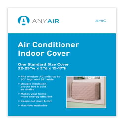 ANY AIR 15 in. H X 24 in. W Rectangle Indoor Window Air Conditioner Cover