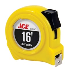 Ace 16 ft. L X 0.75 in. W High Visibility Tape Measure 1 pk