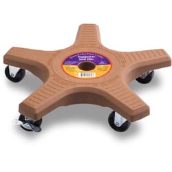 Down Under Decksaver 3 in. H X 16 in. W X 16 in. D Plastic Plant Caddy Terracotta