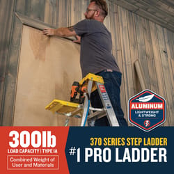 Werner 10 ft. H Aluminum Step Ladder Type IA 300 lb. capacity
