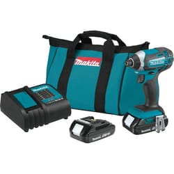 Makita 18V LXT 1/4 in. Cordless Brushed Impact Driver Kit (Battery & Charger)
