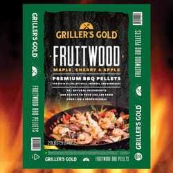 Griller's Gold Fruitwood All Natural Maple/Cherry/Apple BBQ Wood Pellet 20 lb