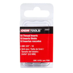 OEMTOOLS 3/8 in. Stainless Steel Non Locking Helical Thread Insert 3/8 - 16 in.