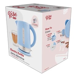 Rise by Dash Blue Glass/Plastic 1.7 L Electric Tea Kettle