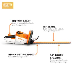 STIHL HSA 56 18 in. 36 V Battery Hedge Trimmer Kit (Battery & Charger)