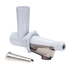 LEM White Plastic -1 oz Juicer/Strainer Grinder Attachment