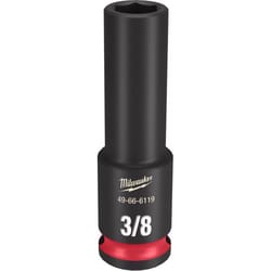 Milwaukee Shockwave 3/8 in. X 3/8 in. drive SAE 6 Point Deep Impact Socket 1 pc