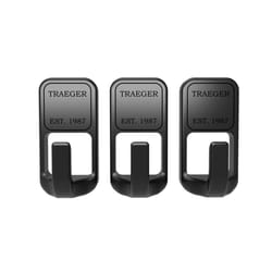 Traeger不锈钢黑色磁性挂钩3个pk