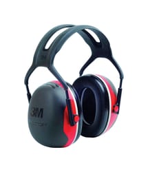 3M 28 dB Soft Foam Ear Muffs Black/Red 1 pair