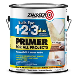 Zinsser Bulls Eye 123 Plus White Water-Based Acrylic Primer 1 gal