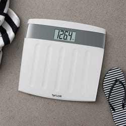 Taylor 350 lb Digital Bathroom Scale White/Gray