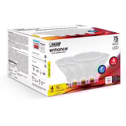Feit Enhance PAR38 E26 (Medium) LED Bulb Bright White 75 Watt Equivalence 4 pk