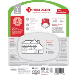 First Alert 10 Year Back Up Hard-Wired w/Battery Back-Up Ionization Smoke and Carbon Monoxide Detect