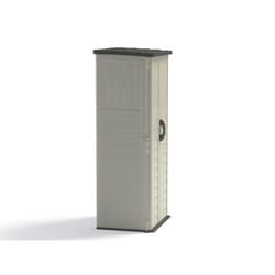 Suncast 2 ft. x 2 ft. Resin Vertical Pent Storage Shed with Floor Kit