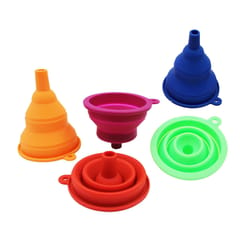 Diamond Visions Assorted 4 in. H Silicone Extendable Funnel
