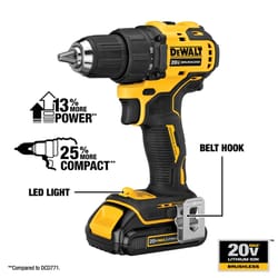 DeWalt 20 V Cordless Brushless 2 Tool Compact Drill and Impact Driver Kit