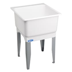 Mustee Utilatub 23 in. W X 25 in. D Single Polypropylene Laundry Tub