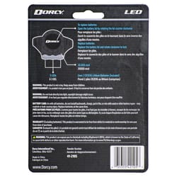 Dorcy 13 lm Black LED Cap Light CR2016 Battery