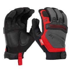 Milwaukee Large Demolition Work Gloves Black/Red L 1 pair