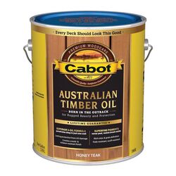 卡博特澳大利亚木材油低VOC透明蜂蜜柚木油澳大利亚木材油1加仑