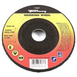 Forney 4-1/2 in. D X 7/8 in. in. Metal Grinding Wheel