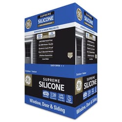 GE Supreme Clear Silicone Window and Door Sealant 10.1 oz