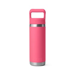 YETI Rambler 18 oz Tropical Pink BPA Free Bottle Straw Cap Water Bottle