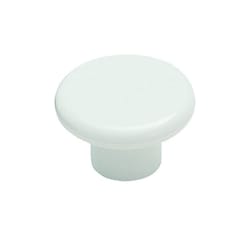 Amerock Allison Round Cabinet Knob 1-1/4 in. D 13/16 in. White 1 pk