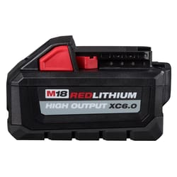 Milwaukee M18 RedLithium XC 6 Ah Lithium-Ion High Output Battery 1 pc