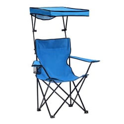 QuikShade Blue Canopy Folding Quad Chair