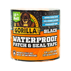 Gorilla 4 in. W X 10 ft. L Black Waterproof Repair Tape