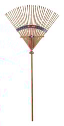 Bond 63 in. 30 Tine Bamboo Leaf Rake Wood Handle