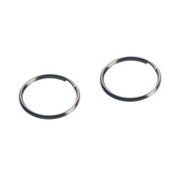 HILLMAN 1-1/2 in. D Tempered Steel Silver Split Rings/Cable Rings Key Ring
