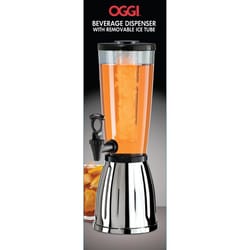 OGGI 3 qt Silver Beverage Dispenser Stainless Steel