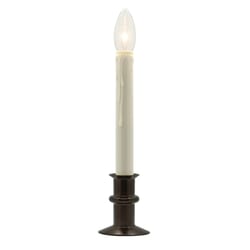 Celestial Lights Antique Bronze no scent Scent LED Battery Operated Taper Window Candle