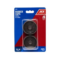 Ace Rubber Caster Cup Brown Round 1 pk