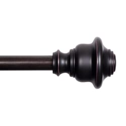 Kenney Weathered Brown Fast Fit Finn Curtain Rod 36 in. L X 66 in. L