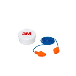 3M 25 dB PVC Earplugs Blue/Orange 1 pk