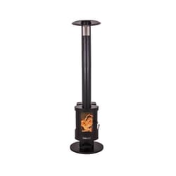 Even Embers 70000 BTU Wood Pellet Stainless Steel Freestanding Patio Heater 100 sq ft