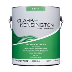 Clark+Kensington Satin Designer White House & Trim Paint & Primer Exterior 1 gal
