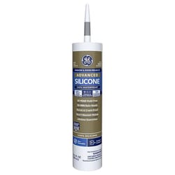 GE Advanced Light Gray Silicone 2 Window and Door Caulk Sealant 10.1 oz