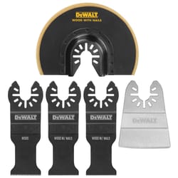 DeWalt Universal Fitment High Speed Steel Oscillating Accessory Kit 5 pc