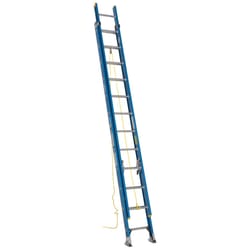 Werner 24 ft. H Fiberglass Extension Ladder Type I 250 lb. capacity