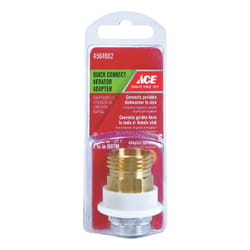 Ace Quick-Connect Dual Thread 15/16 in.-27 or 55/64 in. Chrome Aerator Adapter