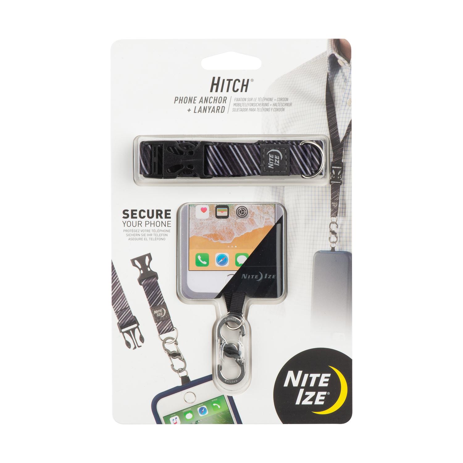 Photo 1 of 12 Pack Nite Ize Hitch Black Phone Anchor and Lanyard For Universal & Safety LED Light Keychain Bundle 