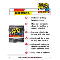 Flex Seal Family of Products Flex Seal Black Liquid Rubber Sealant Coating 1 gal