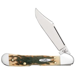 Case Folding Mini CopperLock Pocket Knife Amber Bone
