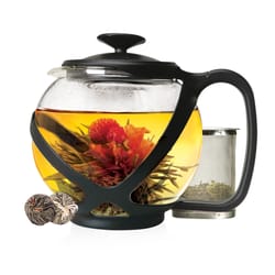 Primula Tempo Round Black Glass 40 oz Teapot